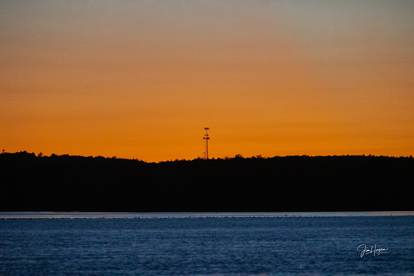 2024 Sunset and Comet at Hampton Harbor 10-12-6038