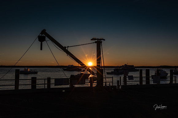 2024 Sunset and Comet at Hampton Harbor 10-12-5968