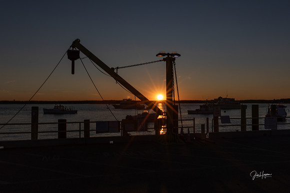 2024 Sunset and Comet at Hampton Harbor 10-12-5969