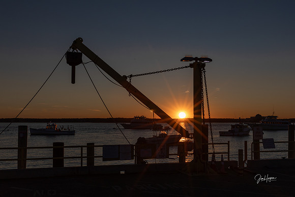 2024 Sunset and Comet at Hampton Harbor 10-12-5973