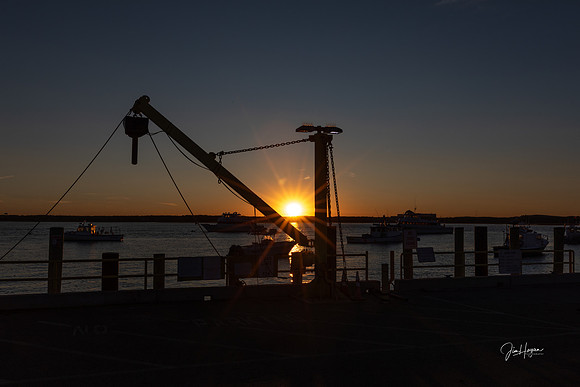 2024 Sunset and Comet at Hampton Harbor 10-12-5968-2